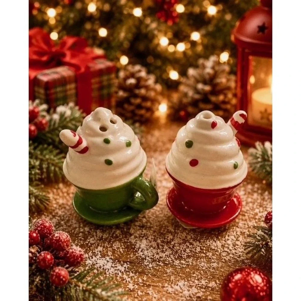2026 New Christmas Collection Cracker Barrel Mini Salt Pepper Shakers, 7 Sets